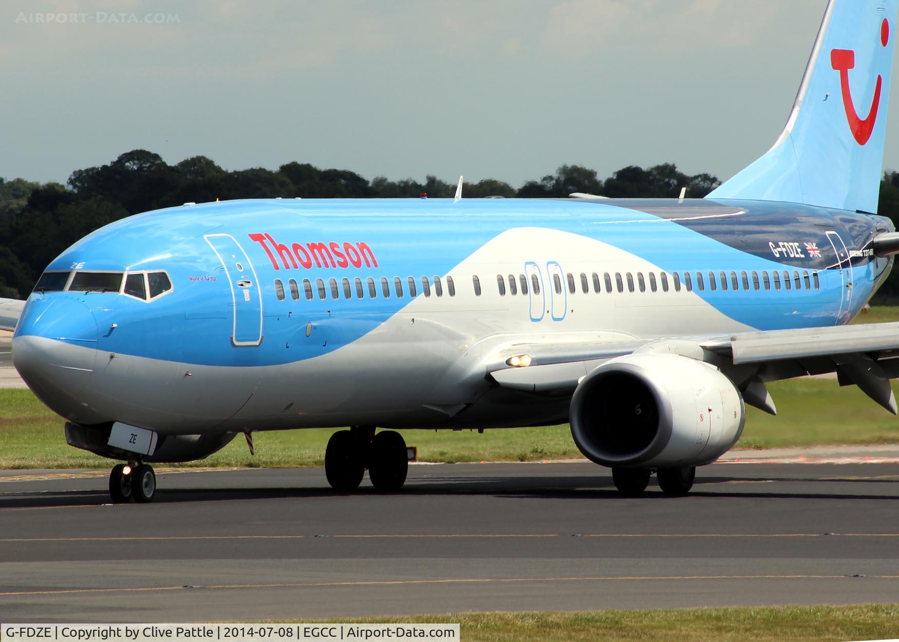 G-FDZE, 2008 Boeing 737-8K5 C/N 35137, @ EGCC