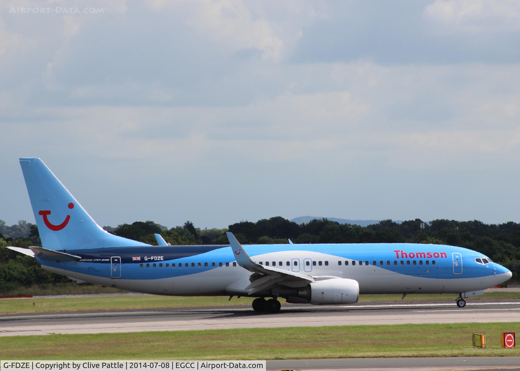 G-FDZE, 2008 Boeing 737-8K5 C/N 35137, @ EGCC