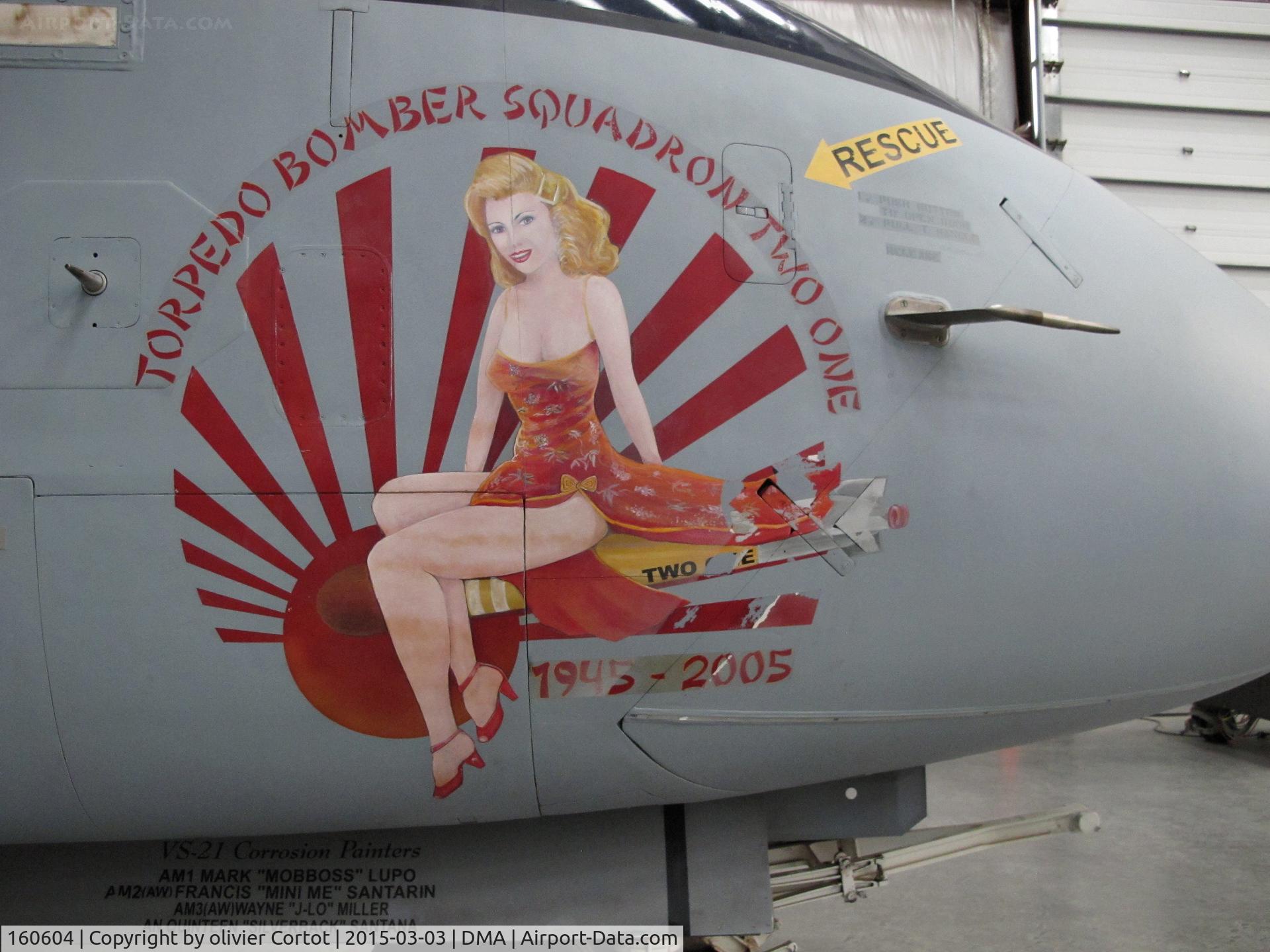 160604, Lockheed S-3B Viking C/N 394A-1184, the nose art