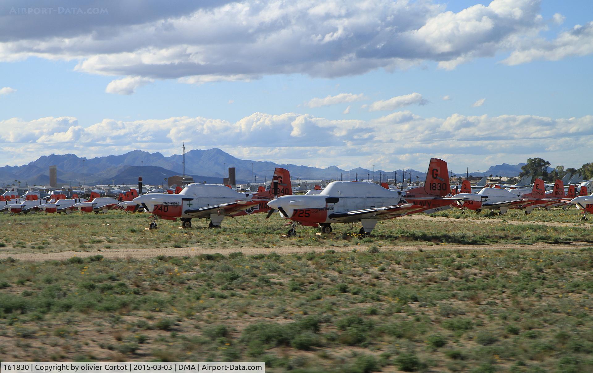 161830, Beech T-34C Turbo  Mentor C/N GL-225, taken from the tour bus