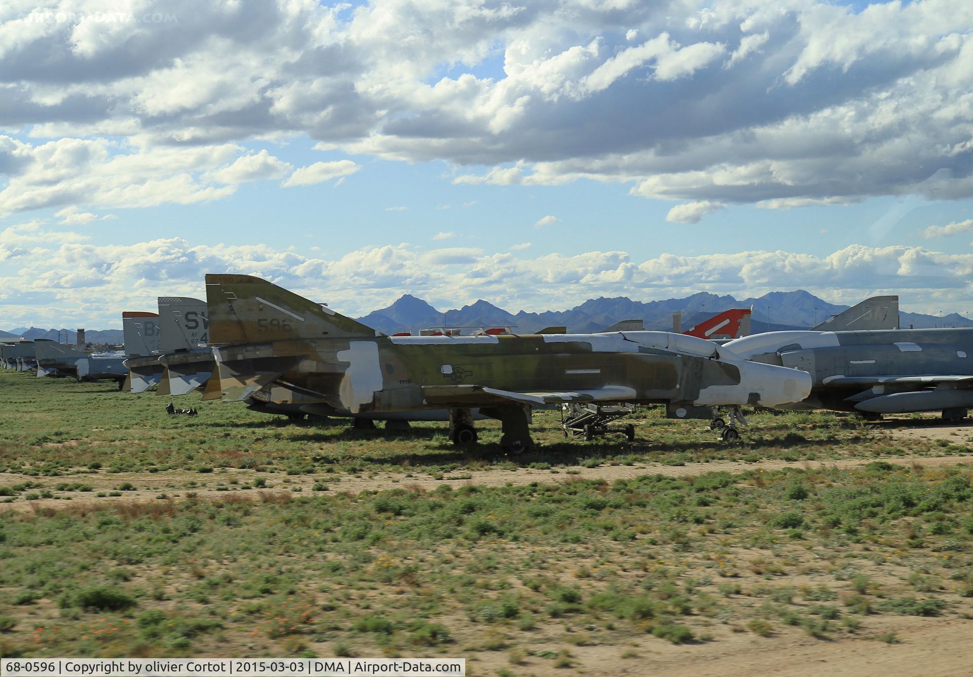 68-0596, 1968 McDonnell Douglas RF-4C Phantom II C/N 3607, boneyard 2015