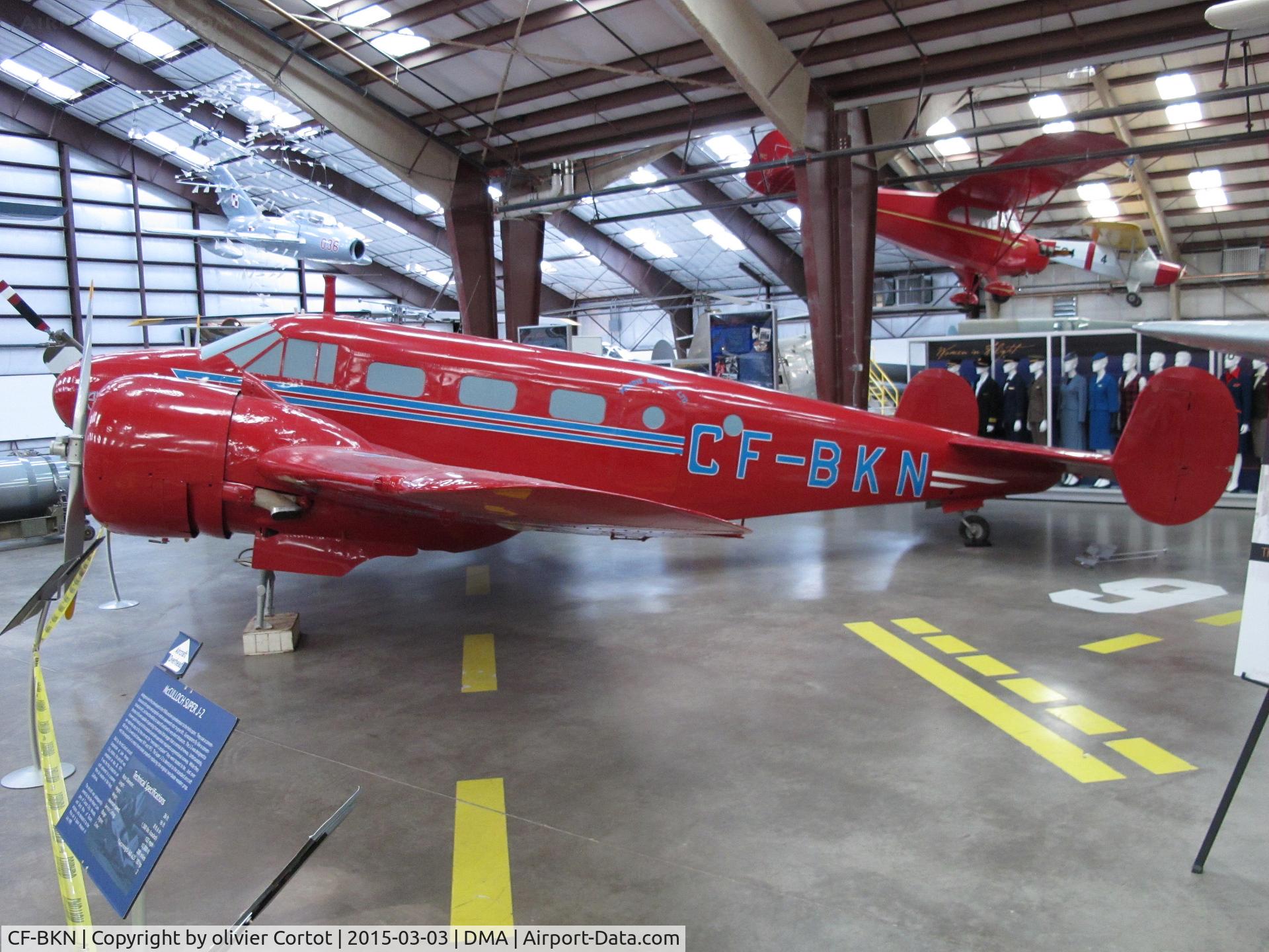CF-BKN, Beech 18D C/N 177, Pima museum