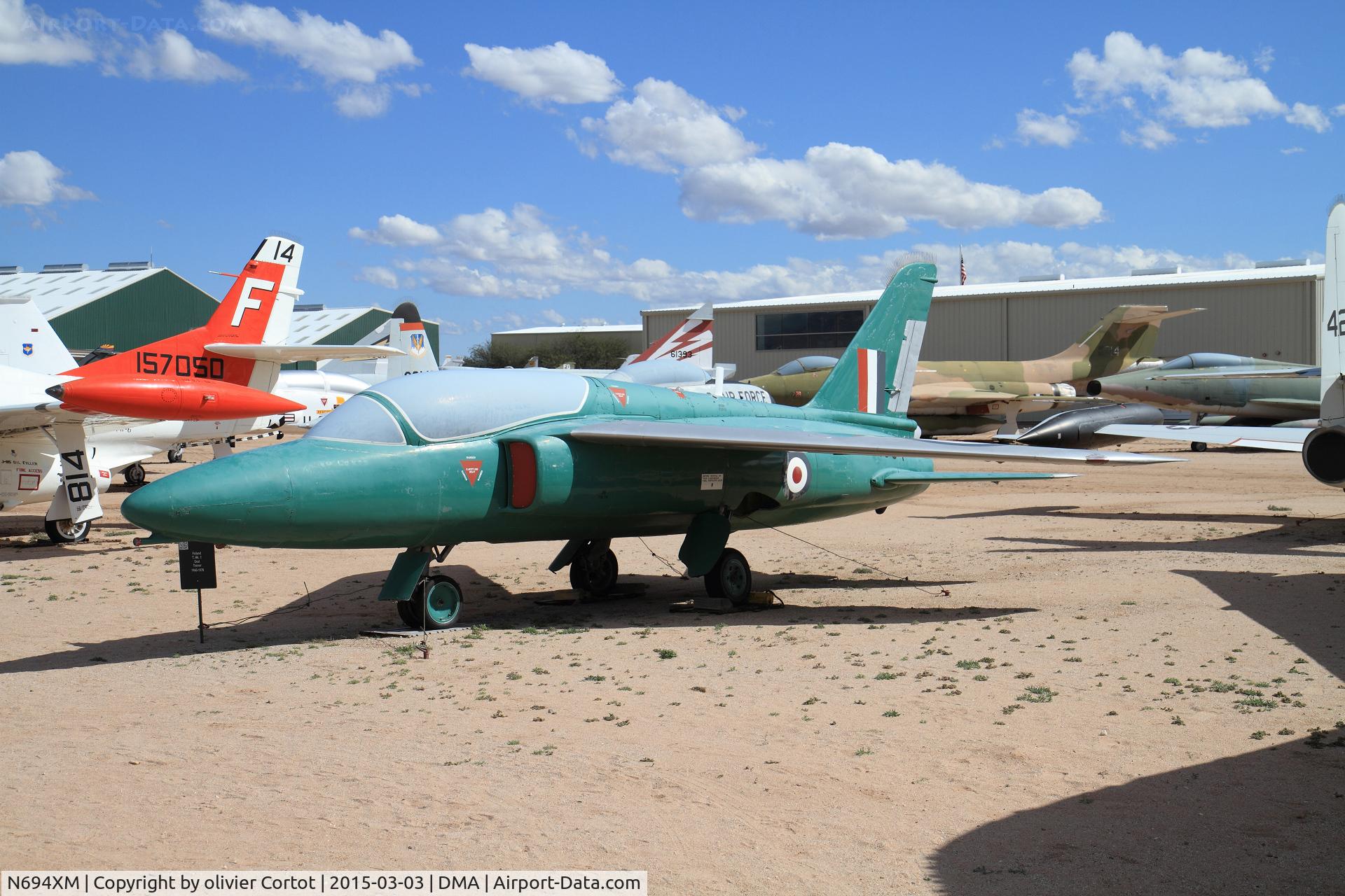 N694XM, 1960 Folland Gnat T.1 C/N FL504, dusty Gnat
