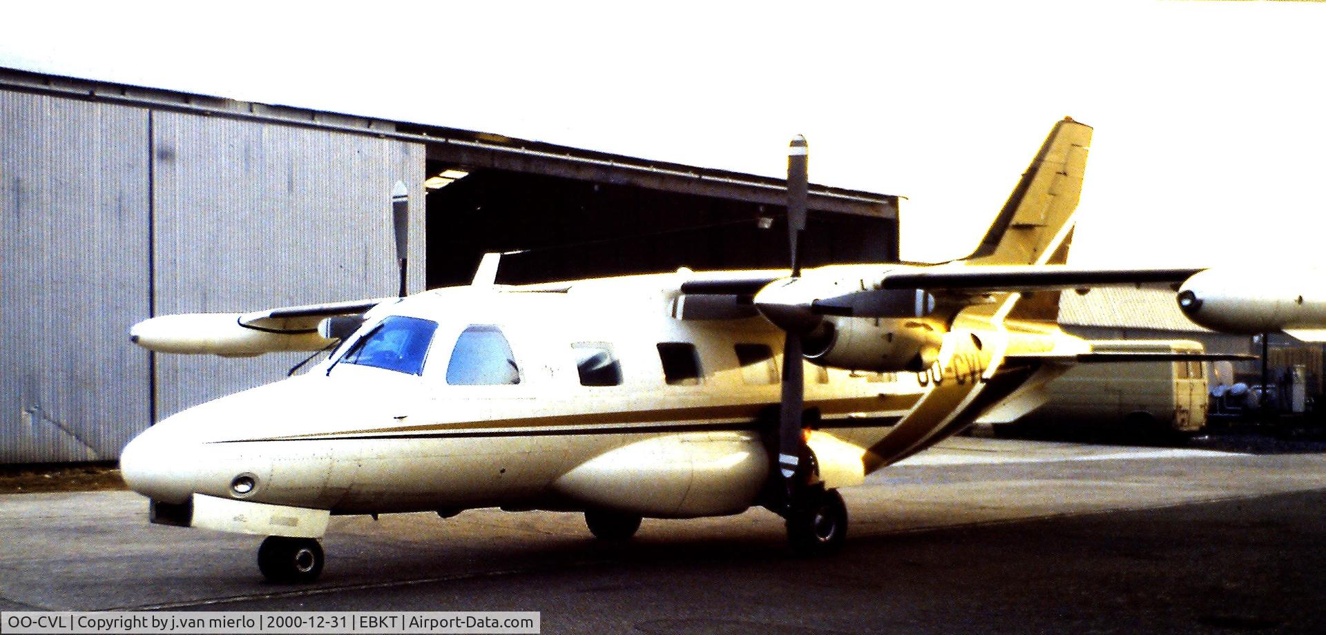 OO-CVL, 1981 Mitsubishi MU-2B-60 Marquise C/N 1528SA, Kortrijk,Belgium