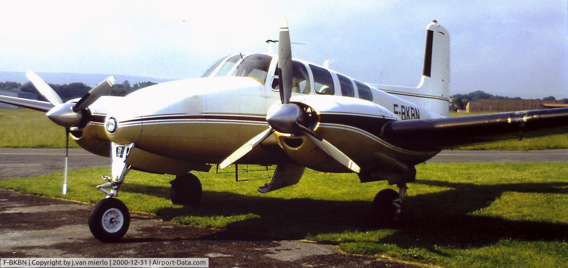 F-BKBN, 1961 Beech D50E Twin Bonanza C/N DH-312, Bretagne, France 'mid'80s