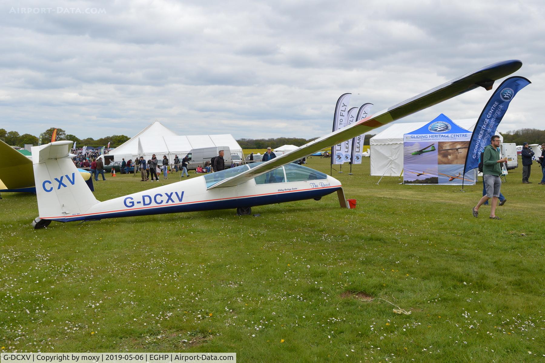 G-DCXV, 1974 Yorkshire Sailplanes YS53 Sovereign C/N 03, Yorkshire Sailplanes YS53 Sovereign at Popham.