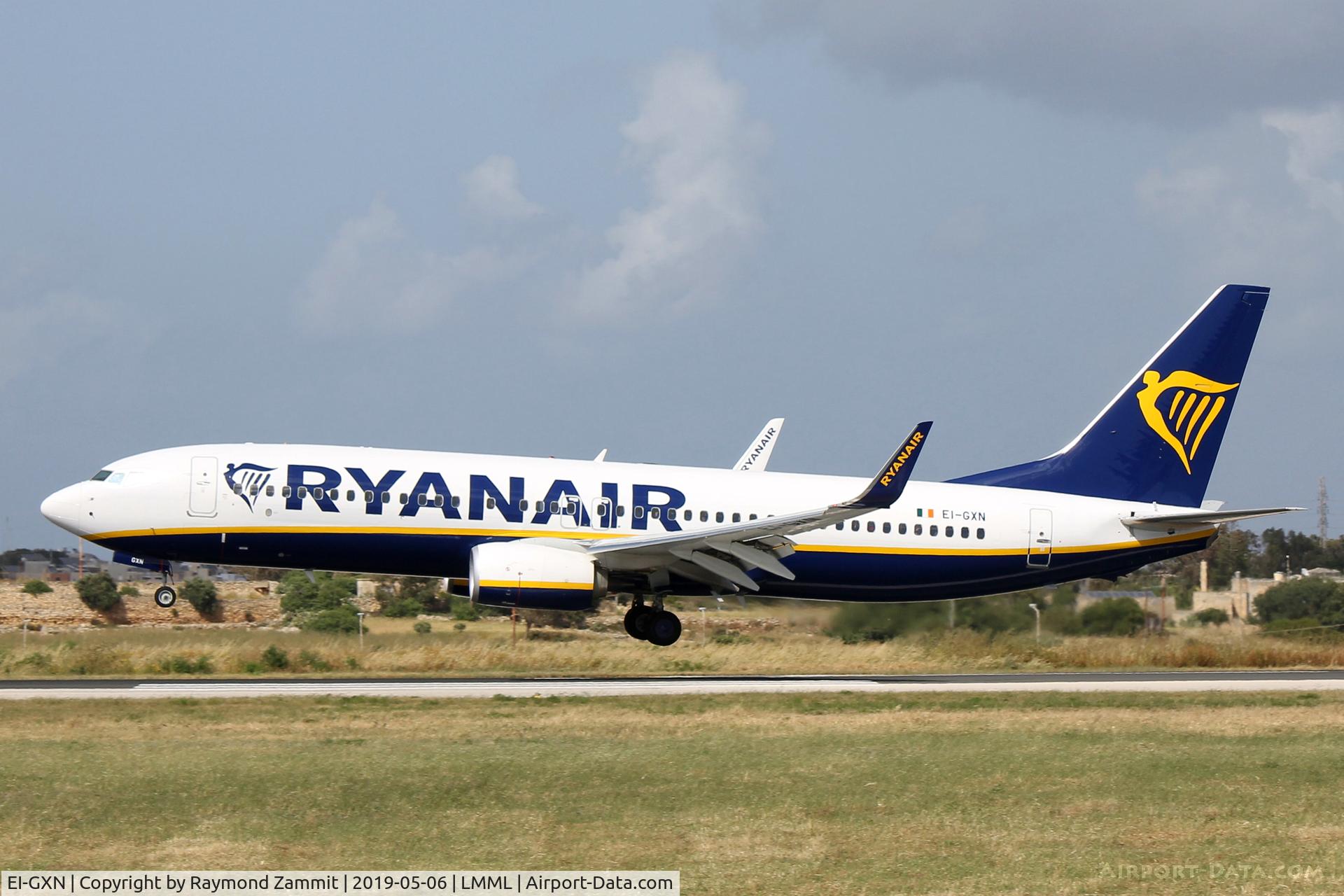 EI-GXN, 2018 Boeing 737-800 C/N 44856, B737-800 EI-GXN Ryanair