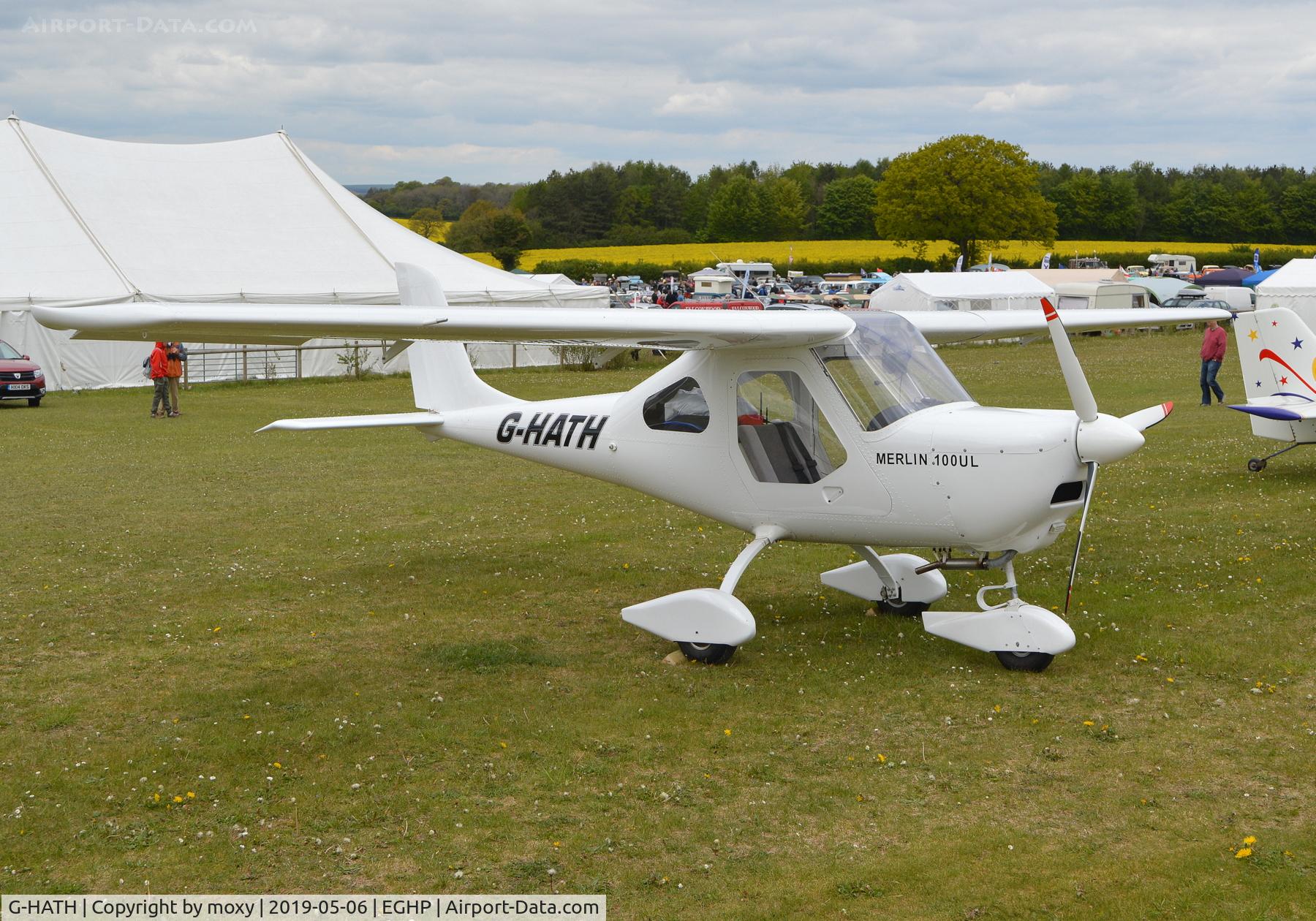 G-HATH, 2018 Techpro Aviation Merlin 100UL C/N HV-19, Techpro Aviation Merlin 100UL at Popham.