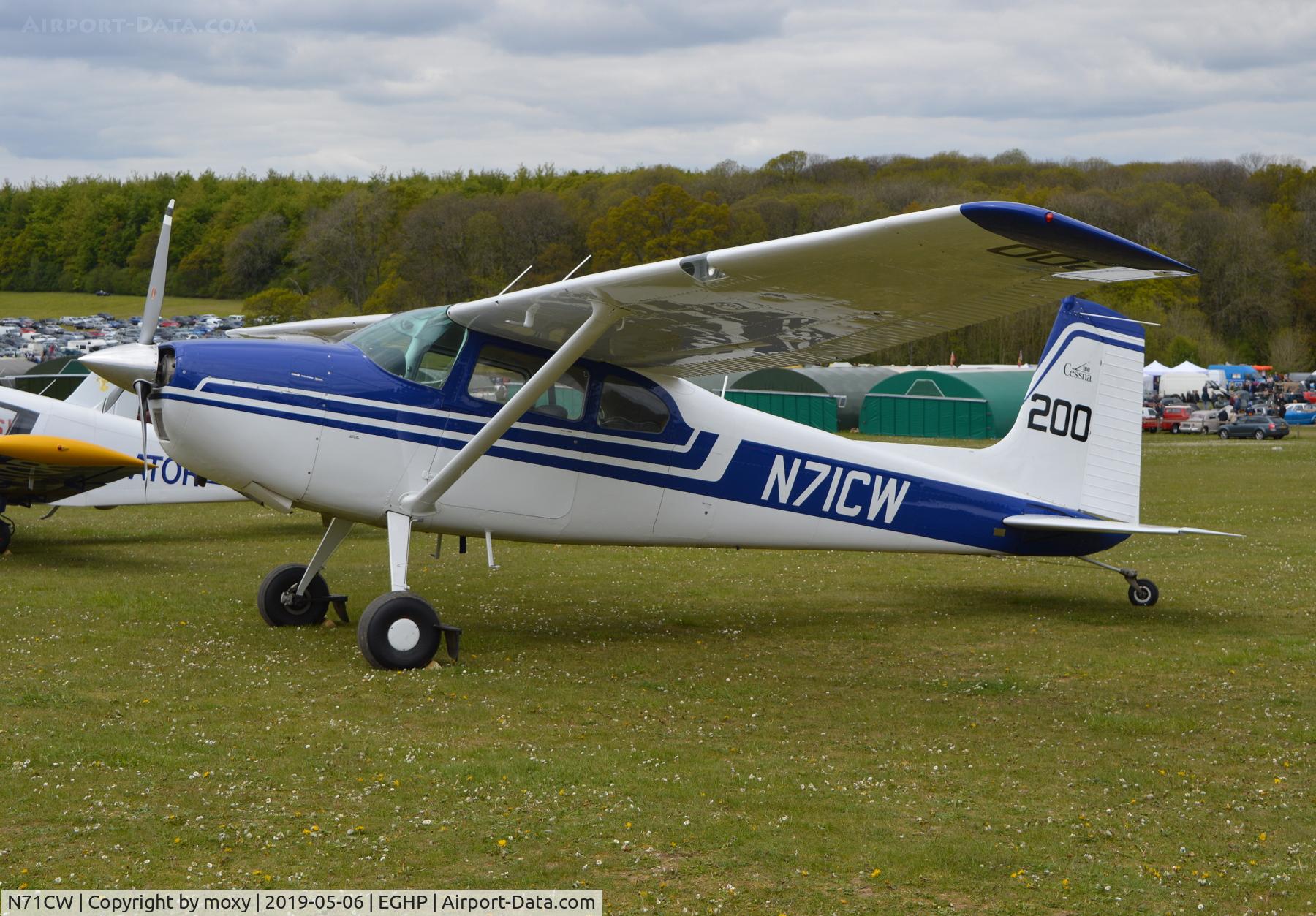 N71CW, 1962 Cessna 180E C/N 18051093, Cessna 180E at Popham.
