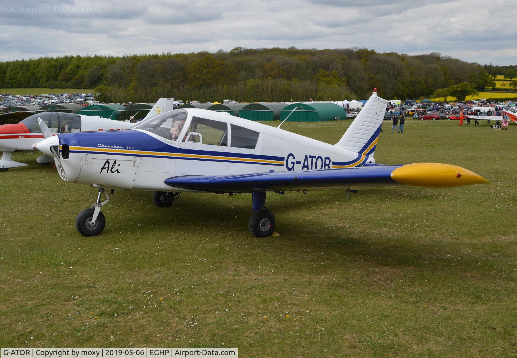 G-ATOR, 1966 Piper PA-28-140 Cherokee C/N 28-21696, Piper PA-28-140 Cherokee at Popham.
