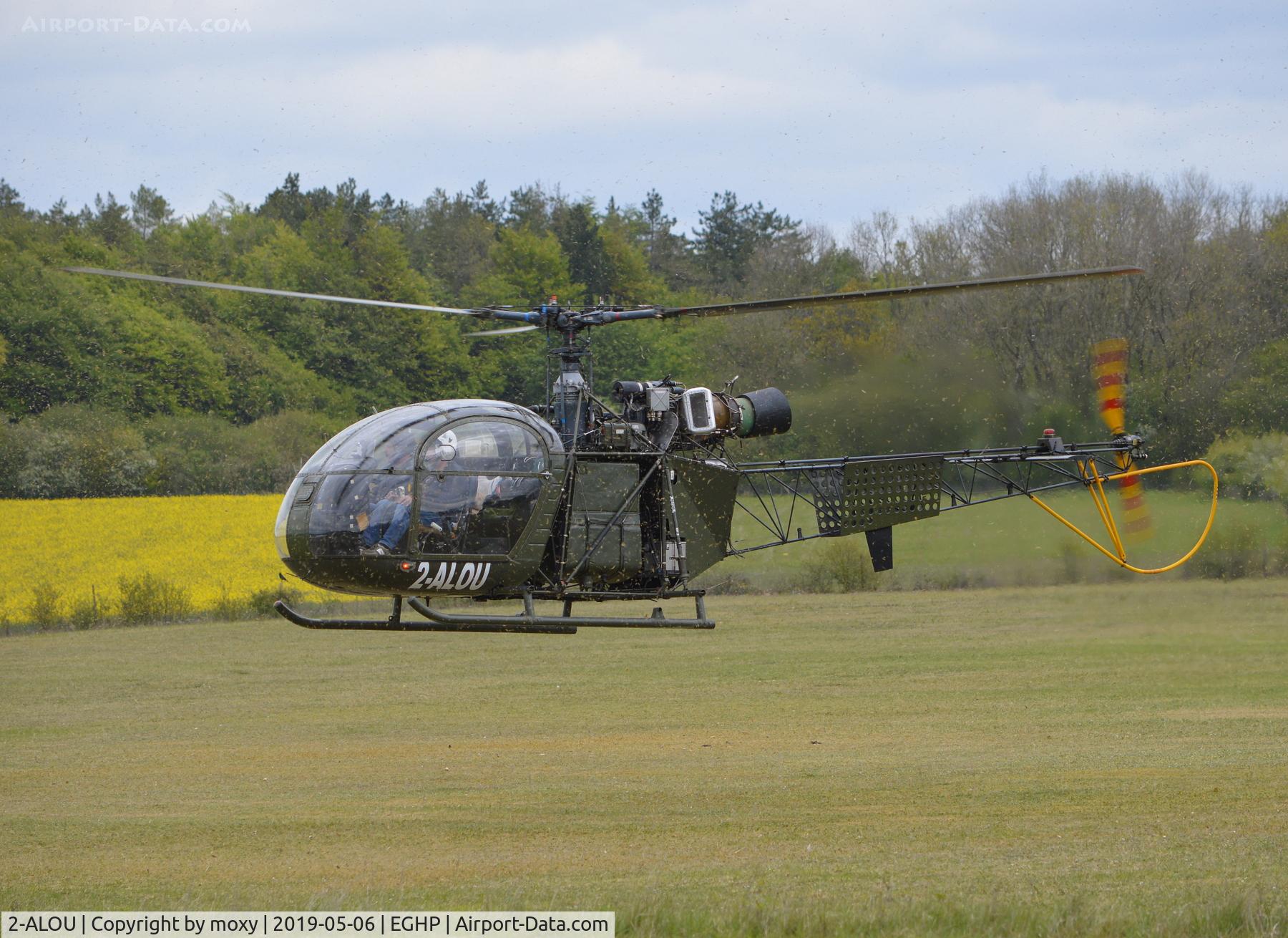2-ALOU, 1961 Sud Aviation Alouette AH.2 C/N 1583, Sud Aviation Alouette AH.2 at Popham. Ex G-CICS and XR379