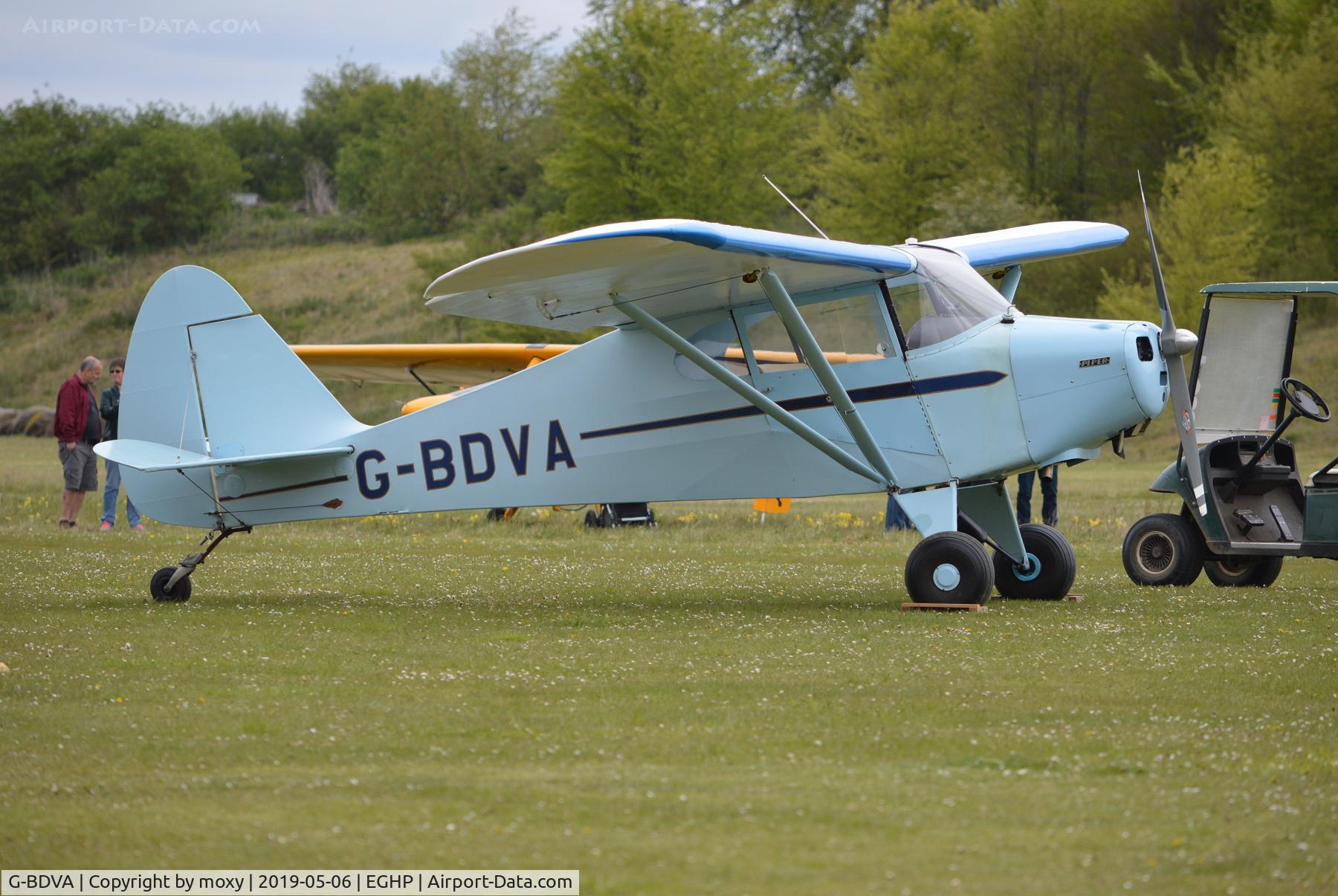 G-BDVA, 1948 Piper PA-17 Vagabond C/N 17-206, Piper PA-17 Vagabond at Popham. Ex CN-TVY