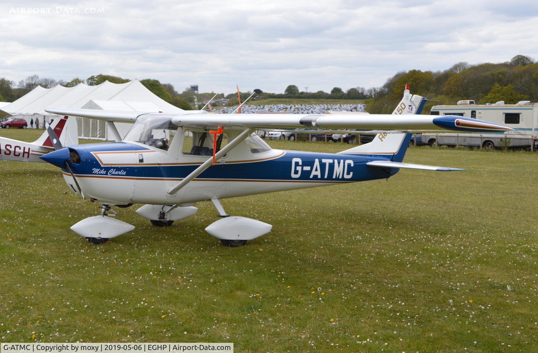 G-ATMC, 1966 Reims Cessna F150F C/N 0020, Reims F150F at Popham.