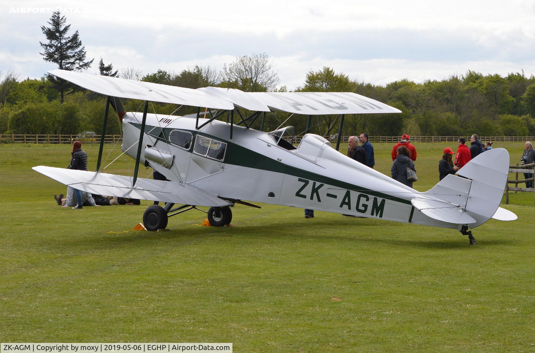 ZK-AGM, 1938 De Havilland DH.83 Fox Moth C/N TS2810, De Havilland DH.83 Fox Moth at Popham.