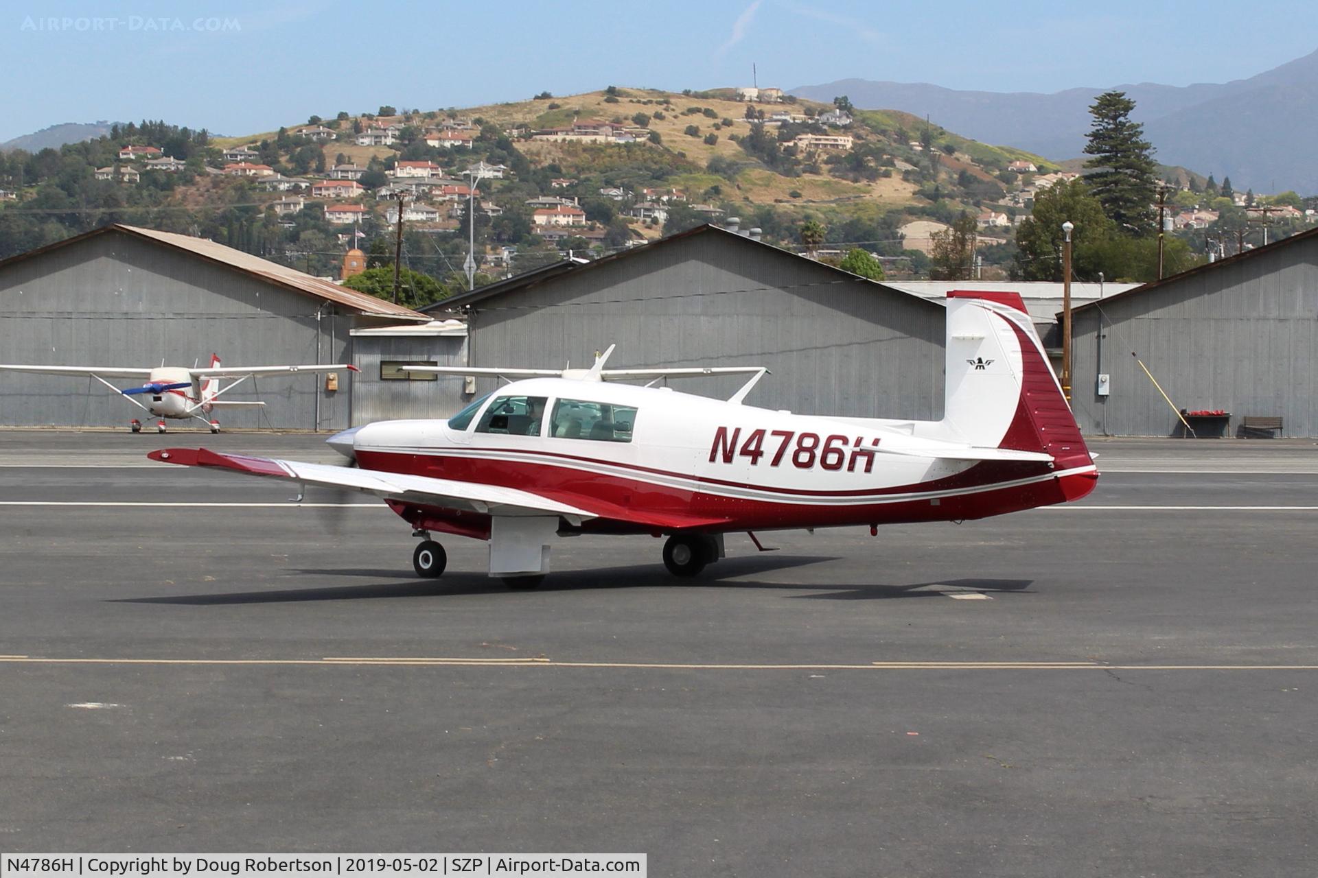 N4786H, 1979 Mooney M20J 201 C/N 24-0876, 1979 Mooney M20J 201, Lycoming IO-360-A3B6D 200 Hp, taxi