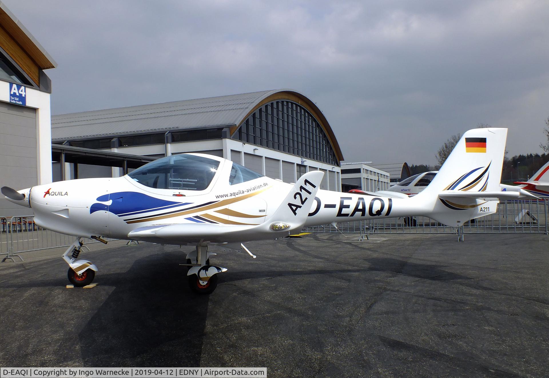D-EAQI, Aquila A211 C/N AT01-362, Aquila A211 at the AERO 2019, Friedrichshafen