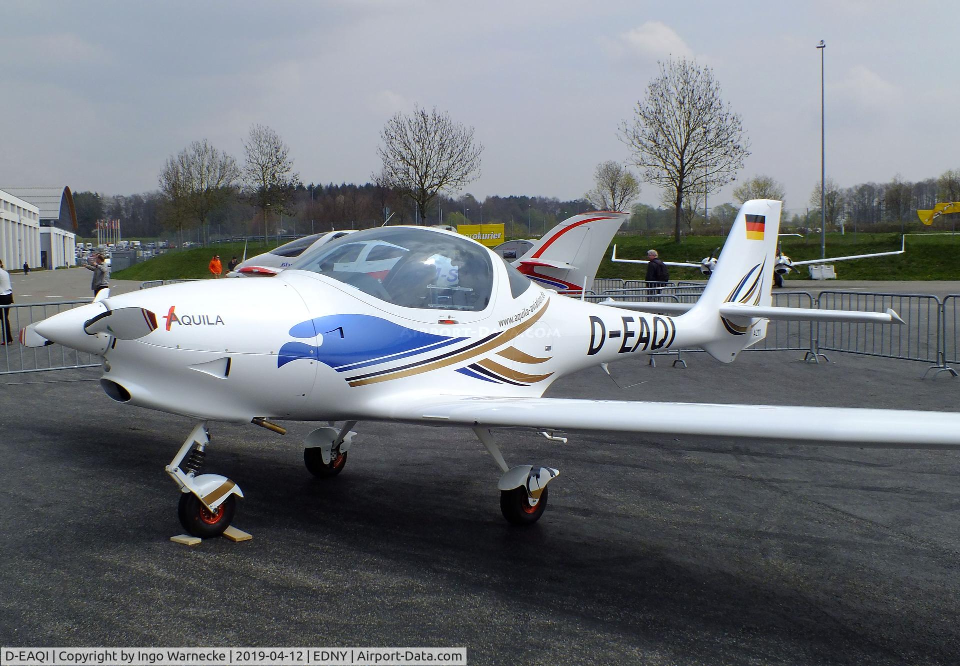 D-EAQI, Aquila A211 C/N AT01-362, Aquila A211 at the AERO 2019, Friedrichshafen