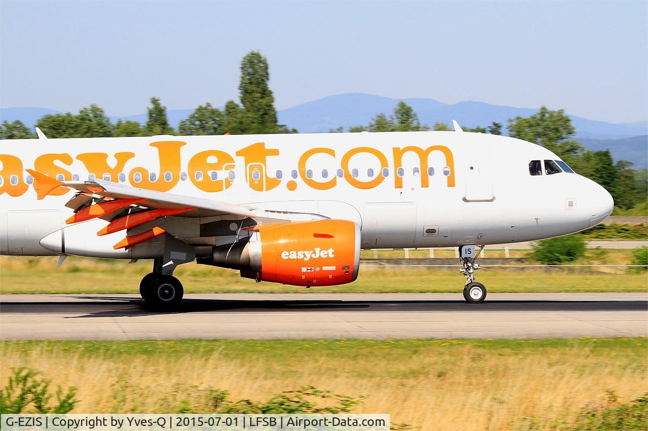 G-EZIS, 2005 Airbus A319-111 C/N 2528, Airbus A319-111, Landing rwy 15, Bâle-Mulhouse-Fribourg airport (LFSB-BSL)