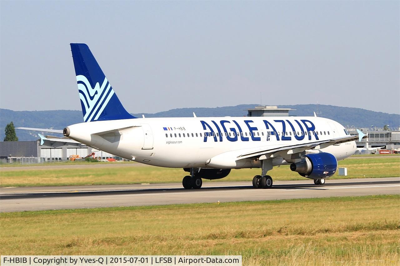 F-HBIB, 2007 Airbus A320-214 C/N 3289, Airbus A320-214, Take off run rwy 15, Bâle-Mulhouse-Fribourg airport (LFSB-BSL)