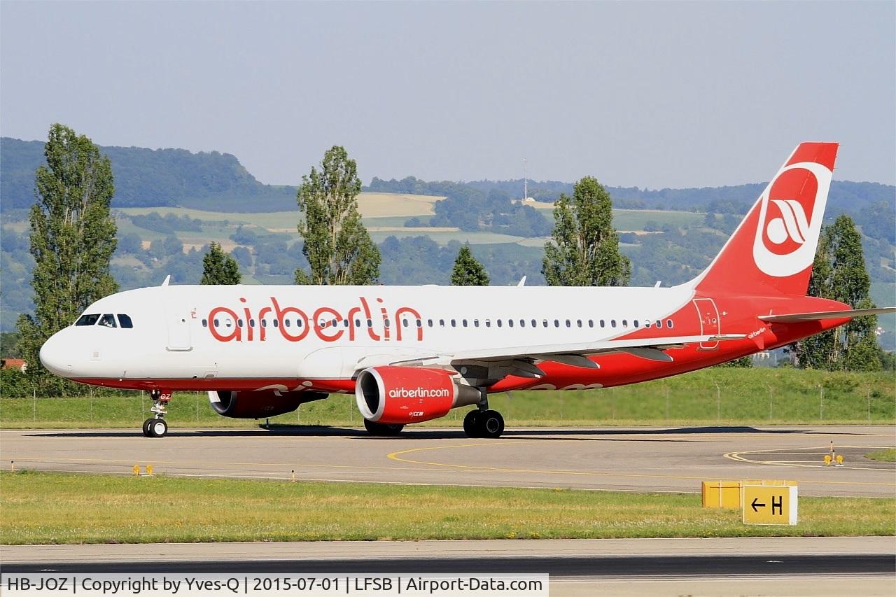 HB-JOZ, 2011 Airbus A320-214 C/N 4631, Airbus A320-214, Taxiing to holding point rwy 15, Bâle-Mulhouse-Fribourg airport (LFSB-BSL)