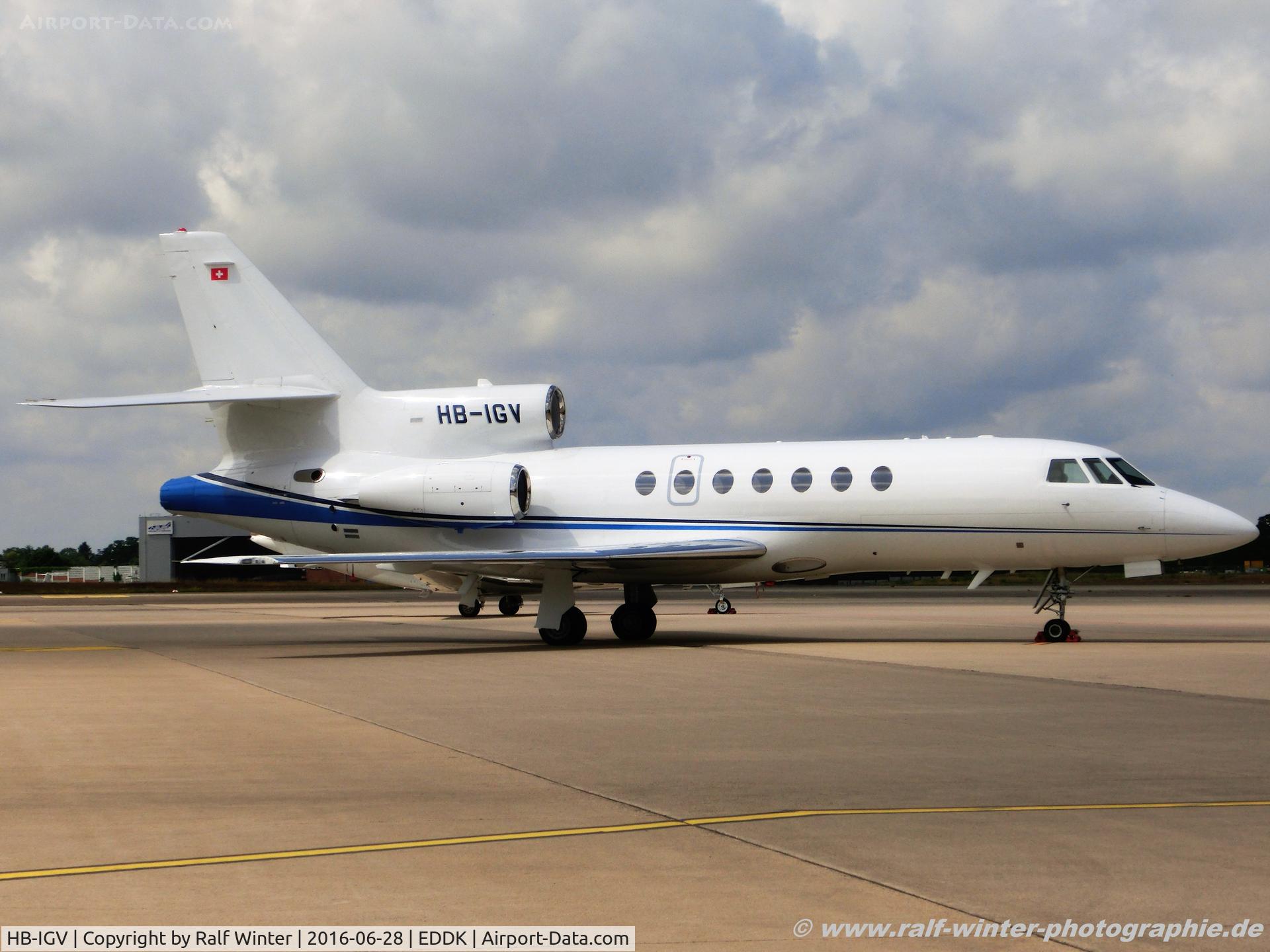 HB-IGV, 2005 Dassault Falcon 50EX C/N 346, Dassault Falcon 50EX - VF International SAGL - 346 - HB-IGV - 28.06.21016 - CGN