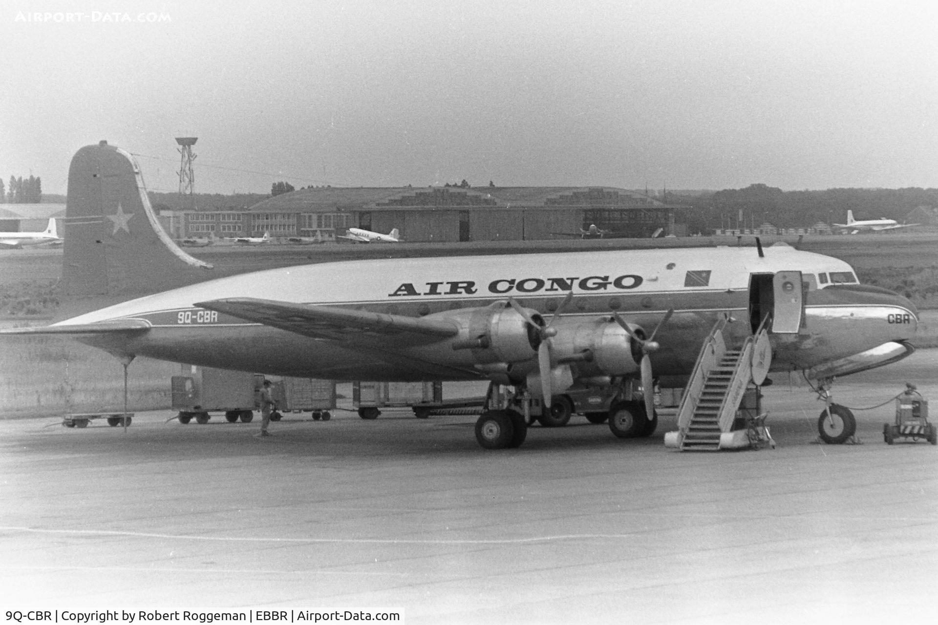 9Q-CBR, 1947 Douglas DC-4-1009 Skymaster C/N 43101, Mid 1960's.AIR CONGO.
