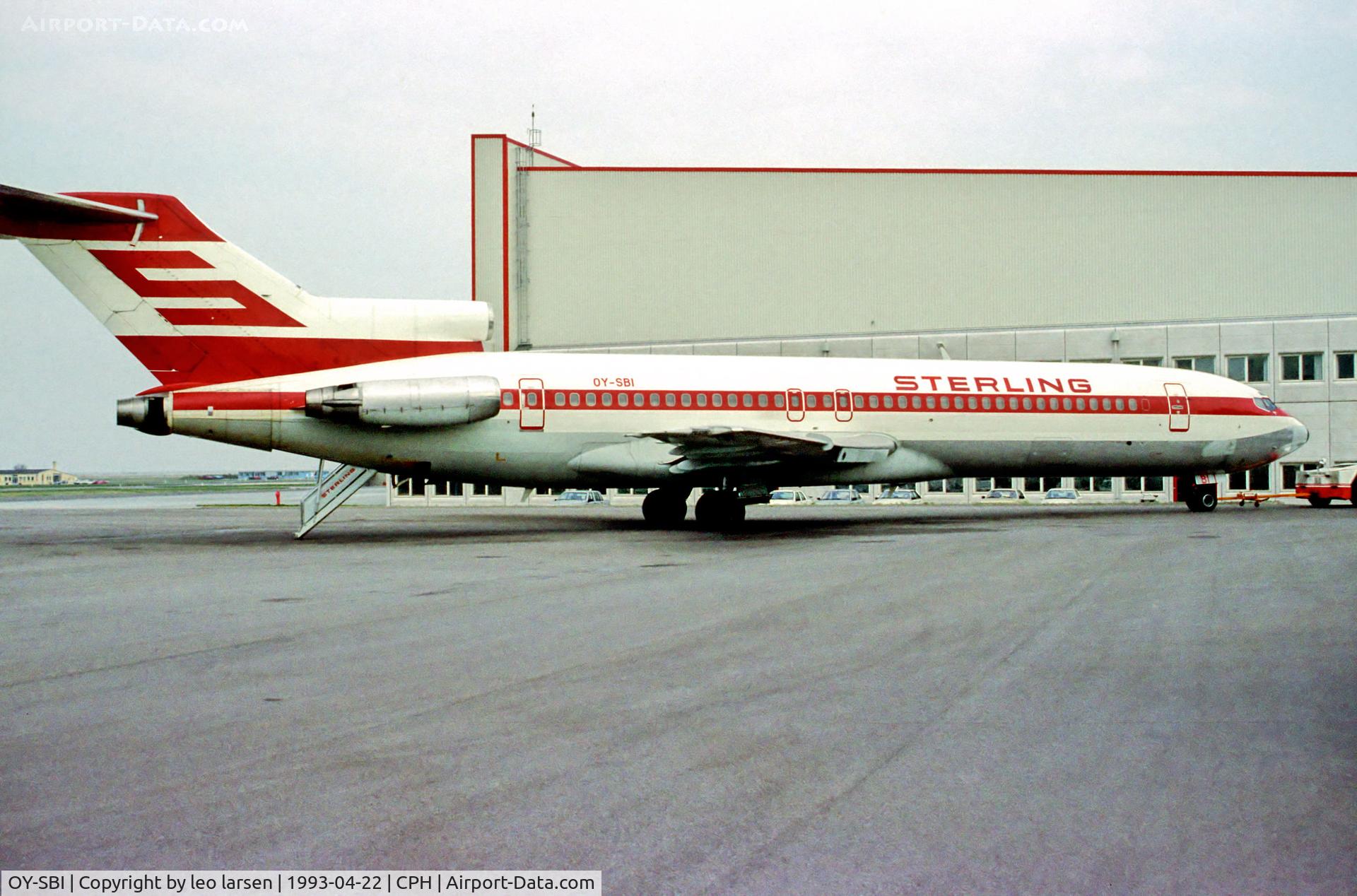 OY-SBI, 1983 Boeing 727-270 C/N 23052, Copenhagen 22.4.1993