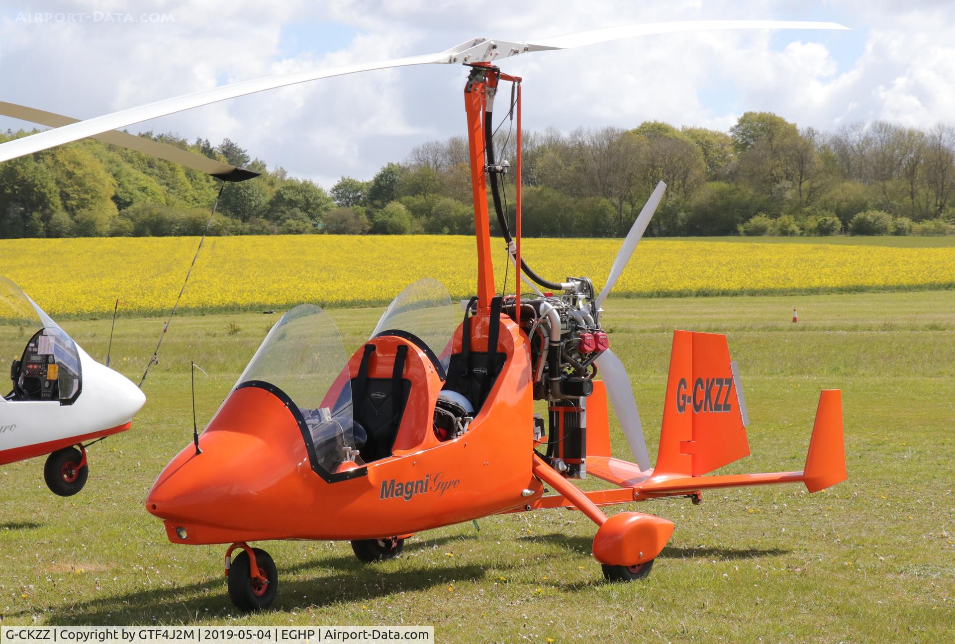 G-CKZZ, 2018 Magni Gyro M-16C Tandem Trainer C/N 16-18-1334, G-CKZZ  at Popham 4-5-19