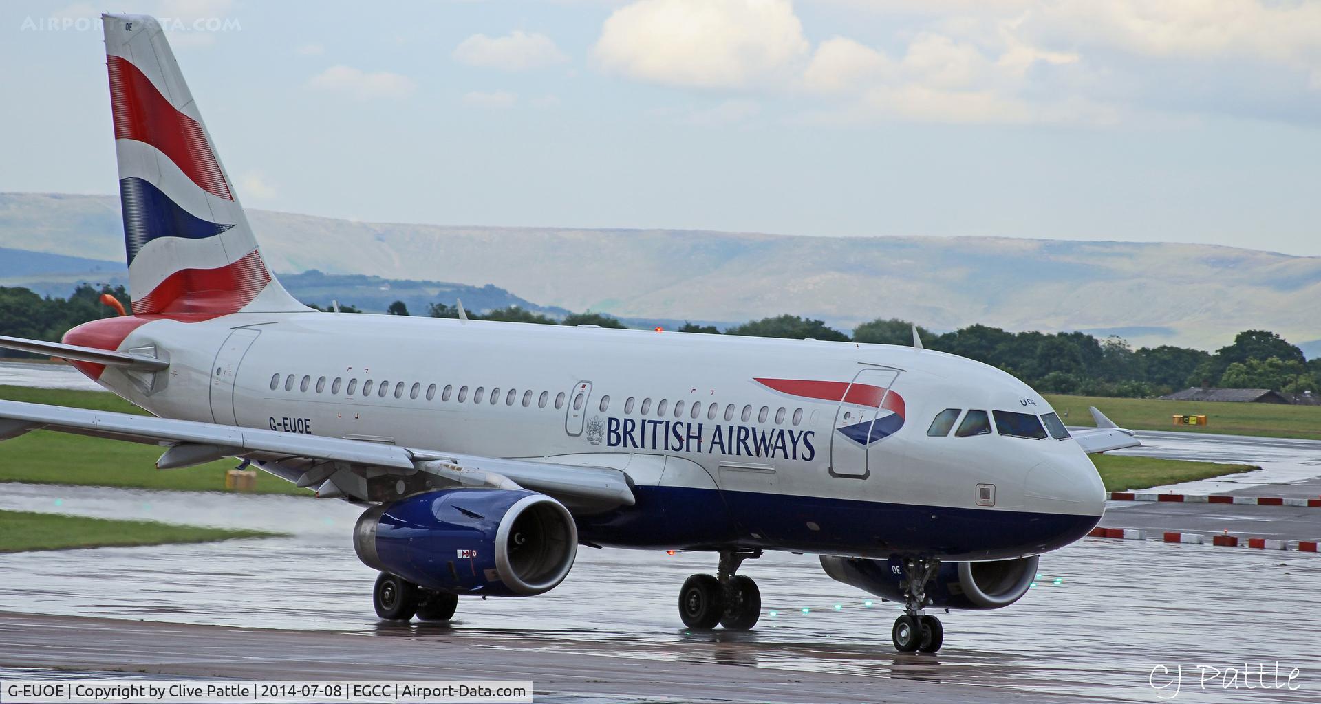 G-EUOE, 2001 Airbus A319-131 C/N 1574, @ EGCC