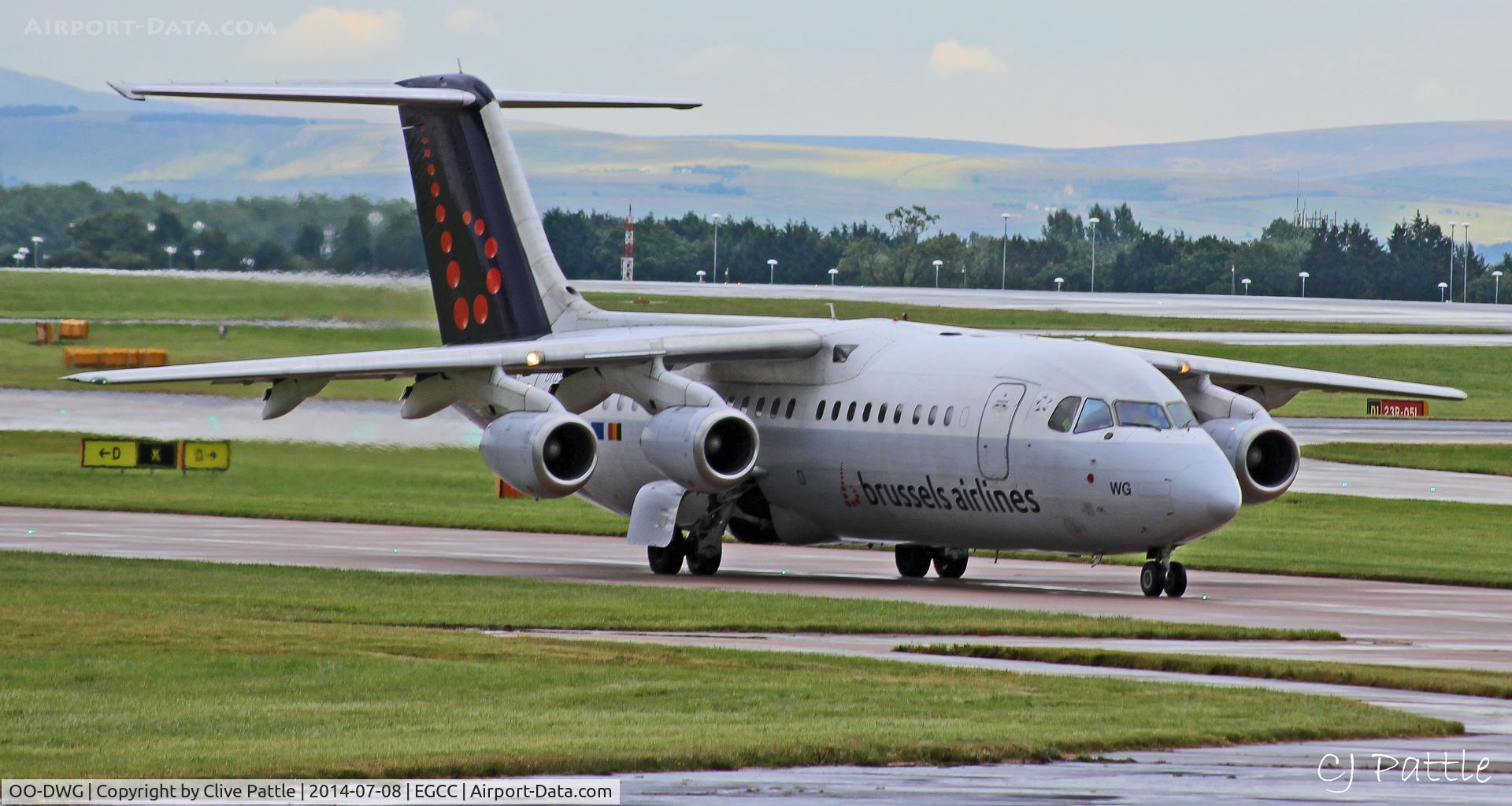 OO-DWG, 1998 British Aerospace Avro 146-RJ100 C/N E3336, @ EGCC