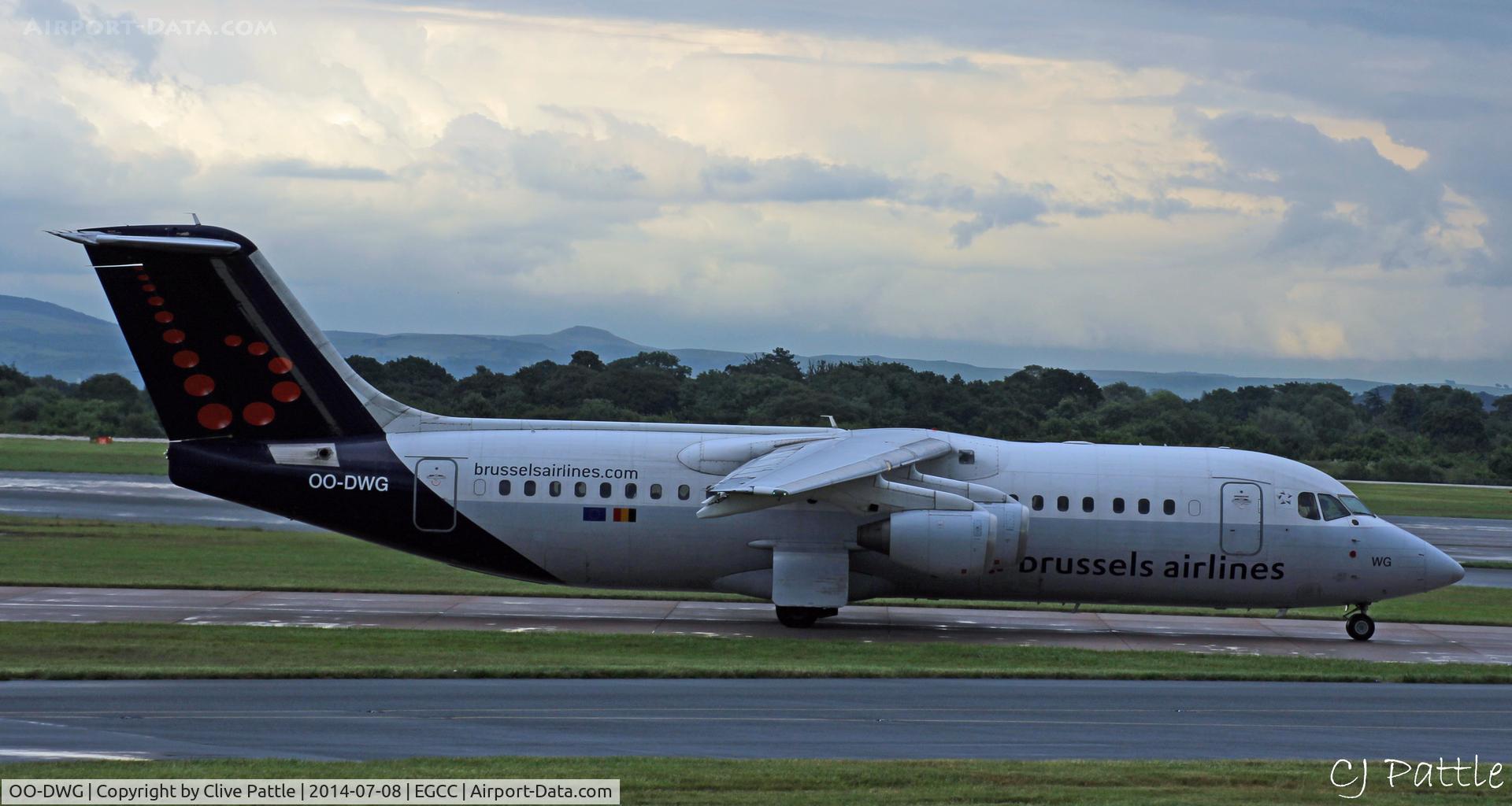 OO-DWG, 1998 British Aerospace Avro 146-RJ100 C/N E3336, @ EGCC