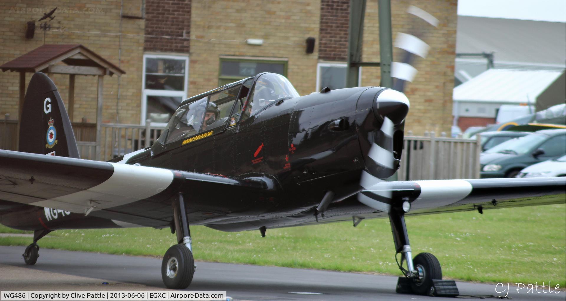 WG486, 1952 De Havilland DHC-1 Chipmunk T.10 C/N C1/0536-DHB.f421, BBMF engine start @ Coningsby