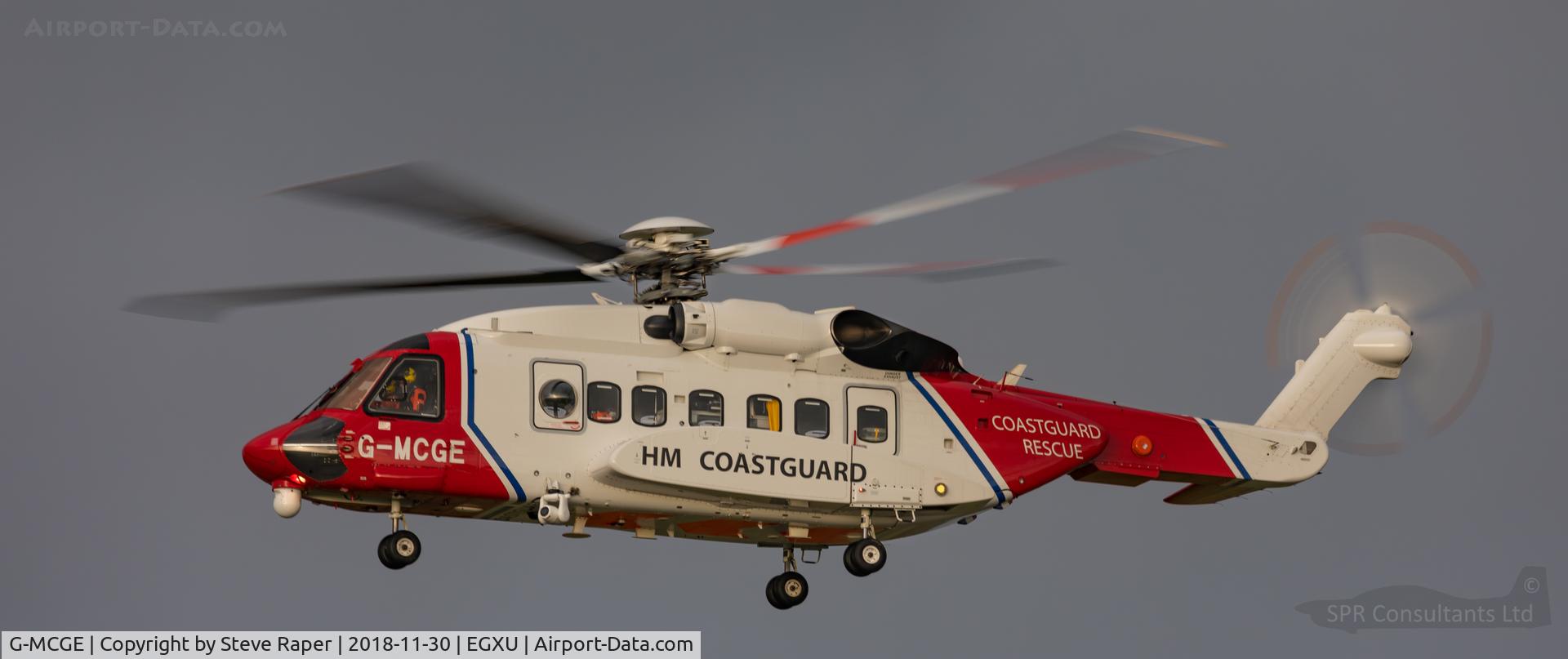 G-MCGE, 2014 Sikorsky S-92A C/N 920214, LINTON ON OUSE PILOT GRADUATION 30 NOV 2018