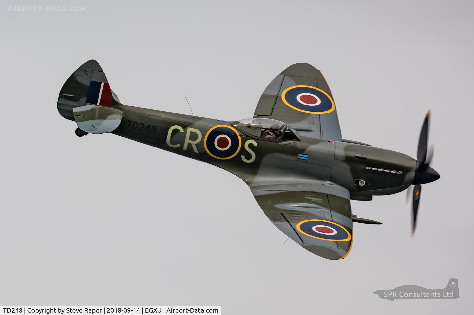TD248, 1945 Supermarine 361 Spitfire LF.XVIe C/N CBAF.IX.4262, Pilot Graduation 14 Sept 2018