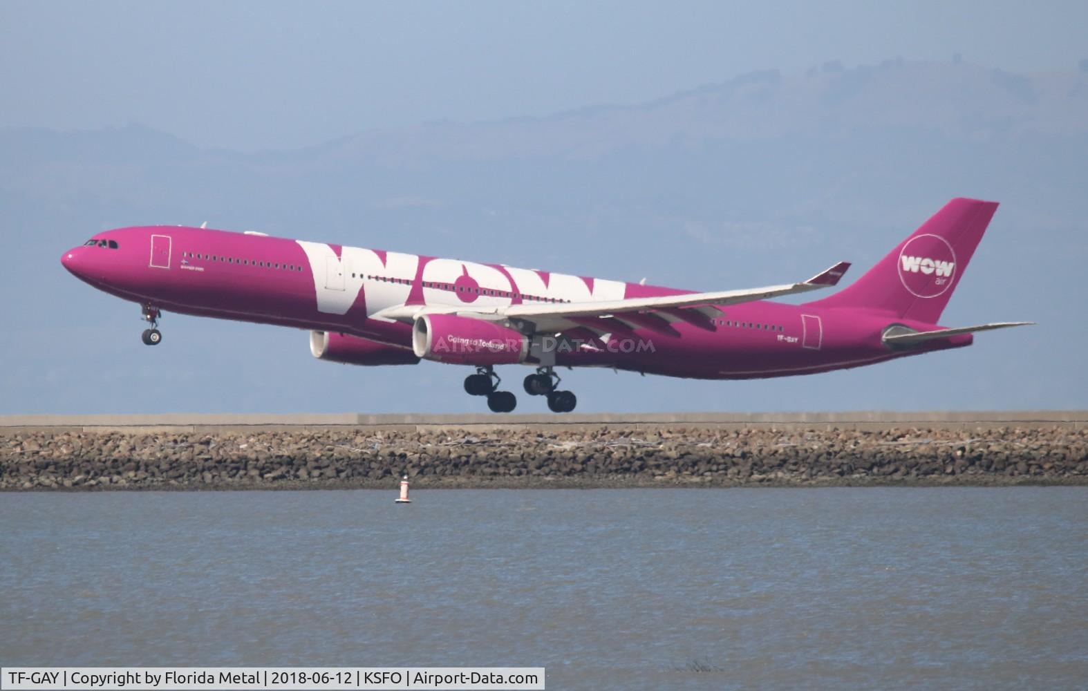TF-GAY, 2010 Airbus A330-343 C/N 1098, WOW A330-300