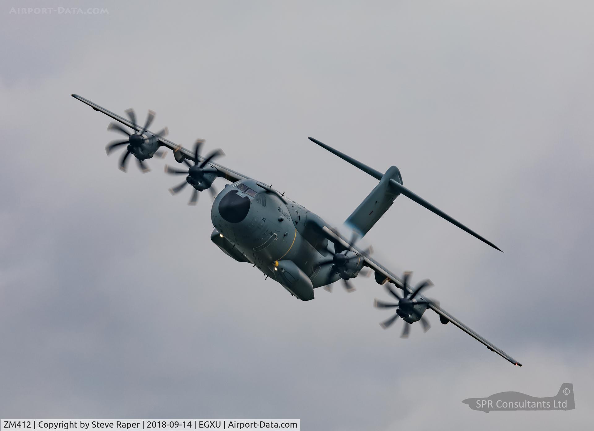 ZM412, 2016 Airbus A400M-180 Atlas C.1 C/N 042, Pilot graduation flypast at Linton