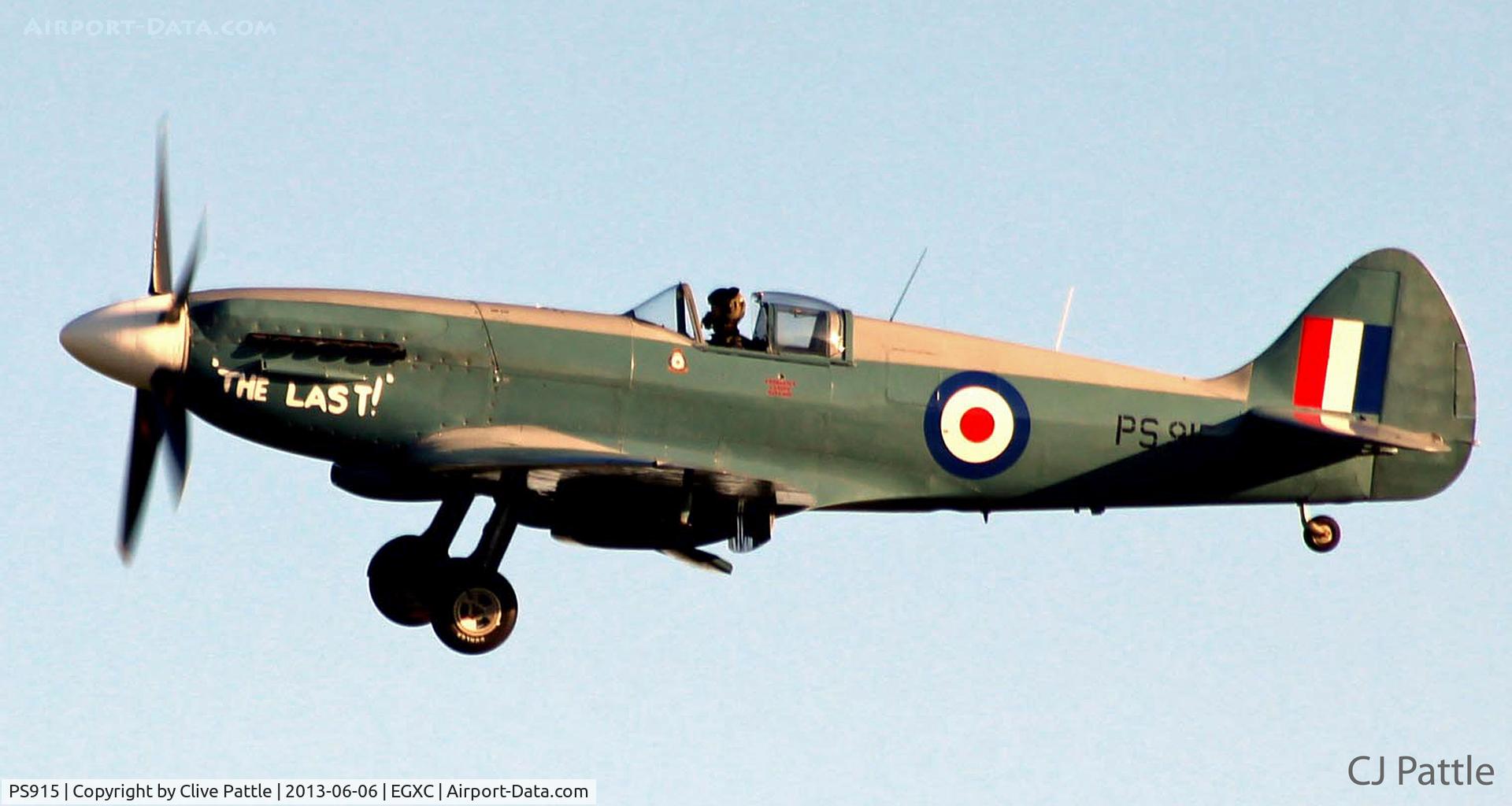 PS915, 1945 Supermarine 389 Spitfire PR.XIX C/N 6S/585121, Landing back after display rehearsal by the BBMF @ RAF Coningsby
