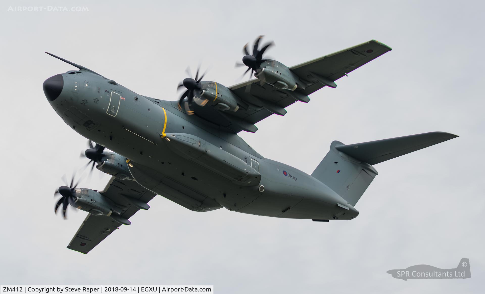 ZM412, 2016 Airbus A400M-180 Atlas C.1 C/N 042, Pilot graduation flypast RAF Linton on Ouse