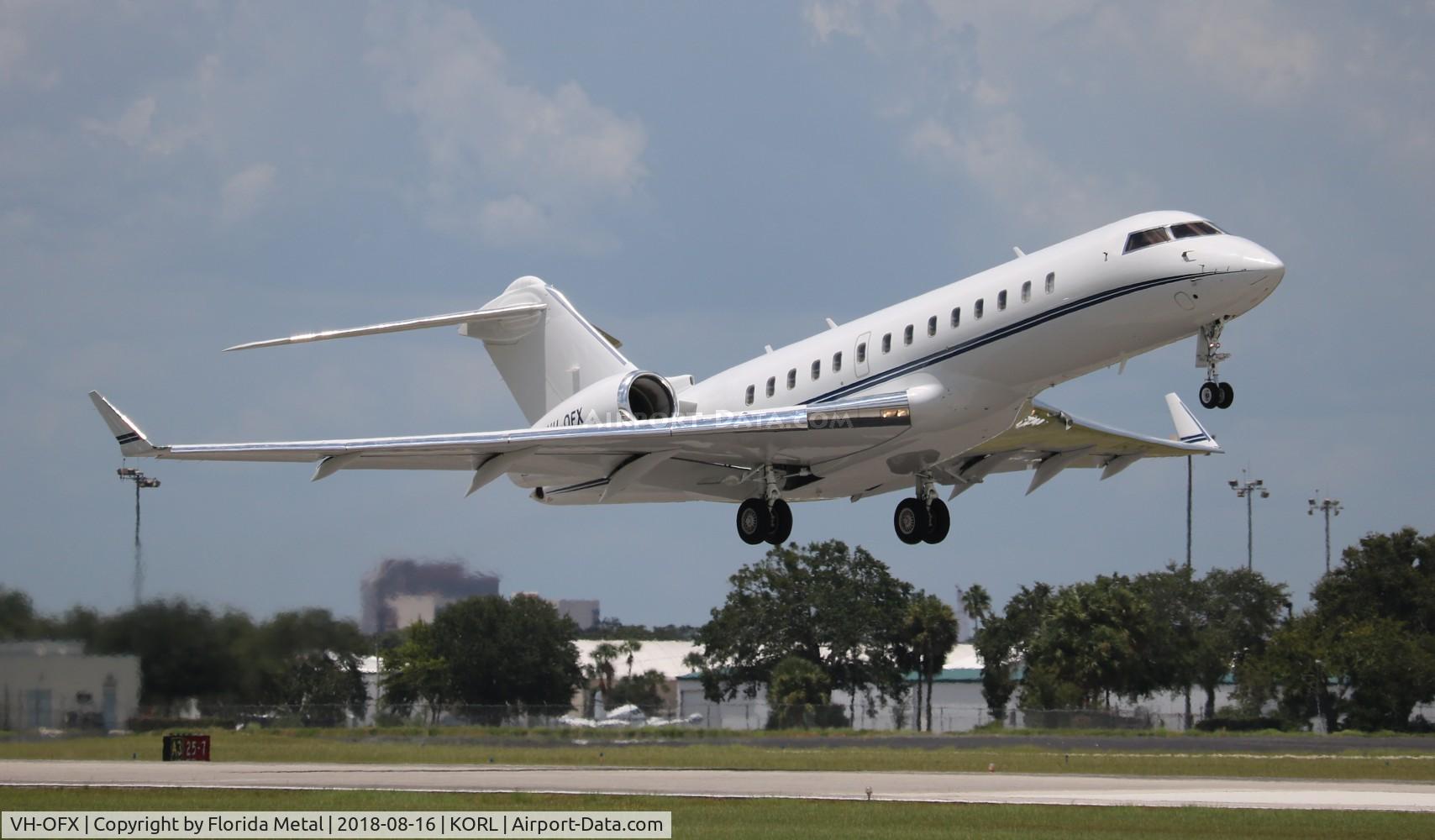 VH-OFX, 2001 Bombardier BD-700-1A10 Global Express C/N 9104, Global Express