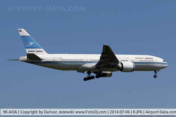 9K-AOA, 1998 Boeing 777-269/ER C/N 28743, Boeing 777-269/ER - Kuwait Airways  C/N 28743, 9K-AOA
