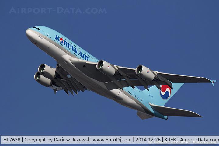 HL7628, 2014 Airbus A380-861 C/N 156, Airbus A380-861 - Korean Air  C/N 156, HL7628