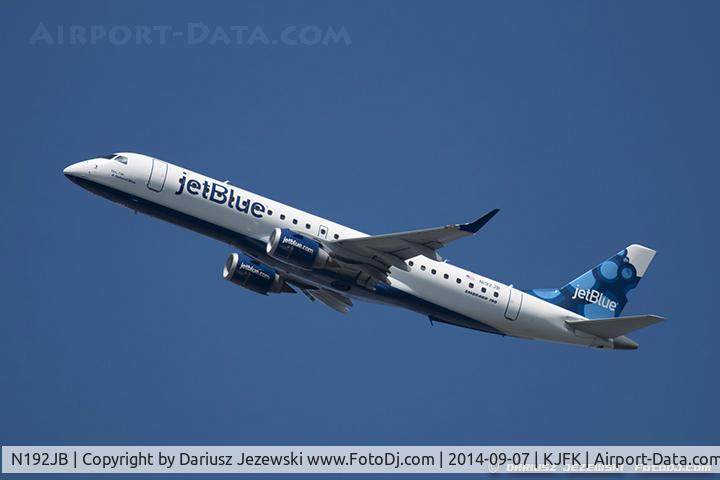 N192JB, 2005 Embraer 190AR (ERJ-190-100IGW) C/N 19000014, Embraer 190AR (ERJ-190-100IGW) 