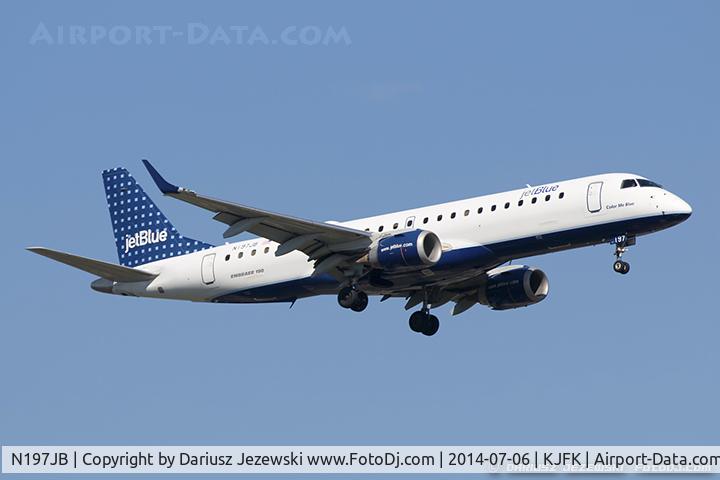 N197JB, 2006 Embraer 190AR (ERJ-190-100IGW) C/N 19000020, Embraer 190AR (ERJ-190-100IGW) 