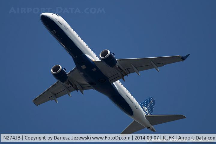 N274JB, 2007 Embraer ERJ-190-100 IGW 190AR C/N 19000082, Embraer 190AR (ERJ-190-100IGW) 