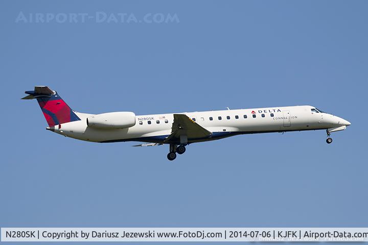 N280SK, 2001 Embraer ERJ-145LR (EMB-145LR) C/N 145381, Embraer ERJ-145LR (EMB-145LR) - Delta Connection (Chautauqua Airlines)   C/N 145381, N280SK