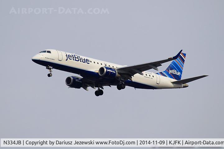 N334JB, Embraer ERJ-190-100 IGW 190AR C/N 19000446, Embraer 190AR (ERJ-190-100IGW) 