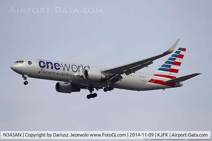 N343AN, 2003 Boeing 767-323 C/N 33082, Boeing 767-323/ER - Oneworld (American Airlines)   C/N 33082, N343AN