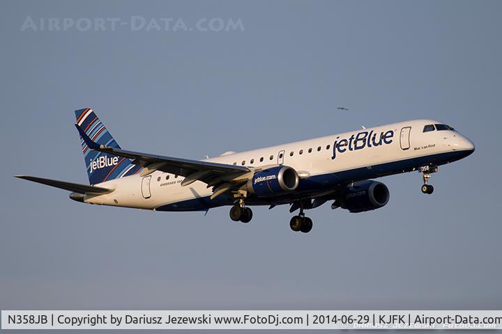 N358JB, 2013 Embraer 190AR (ERJ-190-100IGW) C/N 19000618, Embraer 190AR (ERJ-190-100IGW) 