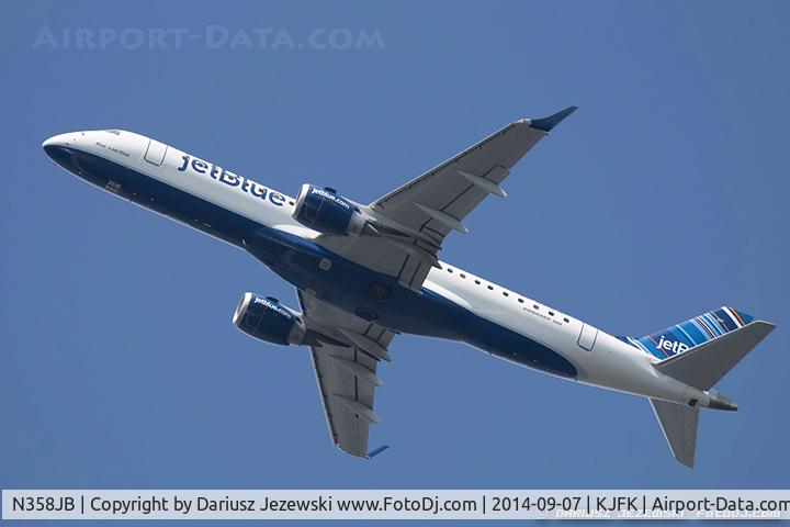 N358JB, 2013 Embraer 190AR (ERJ-190-100IGW) C/N 19000618, Embraer 190AR (ERJ-190-100IGW) 