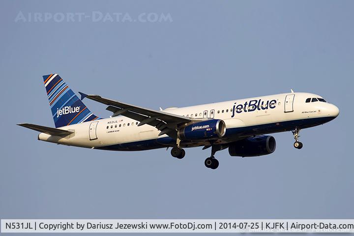 N531JL, 2001 Airbus A320-232 C/N 1650, Airbus A320-232 